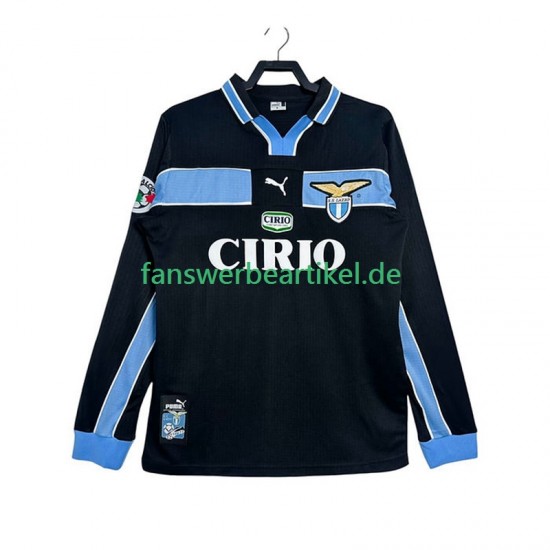 Retro 1998 Trikot Lazio Rom Herren Auswärtsausrüstung 1999 Langarm