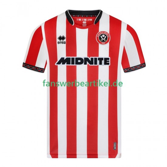 Trikot Sheffield United Herren Heimausrüstung 2025-2026 Kurzarm