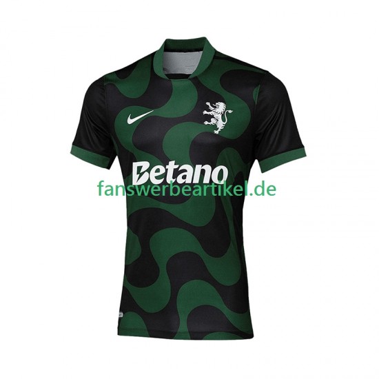 Trikot Sporting CP Herren Auswärtsausrüstung Viertes ausrüstung 2025-2026 Kurzarm