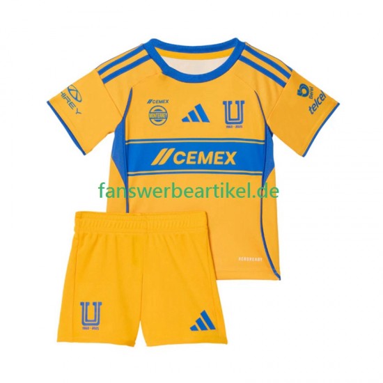 Trikot UANL Tigres Kinder Heimausrüstung 2025-2026 Kurzarm