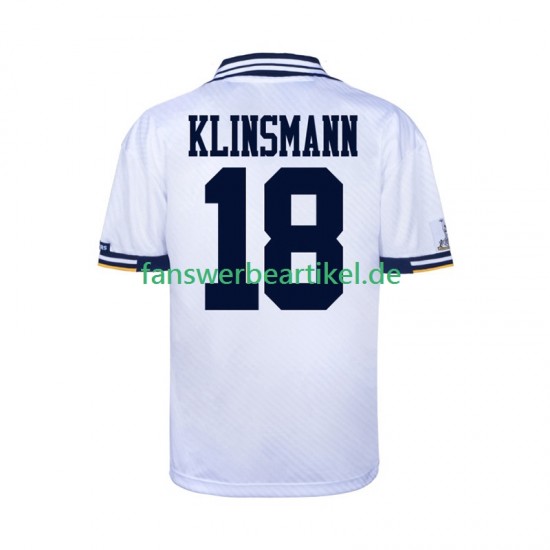 Retro Trikot Tottenham Hotspur Herren Heimausrüstung 1994 Kurzarm