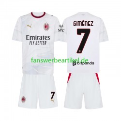 Gimenez 7 Trikot AC Mailand Kinder Auswärtsausrüstung 2026-2027 Kurzarm