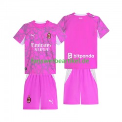 Torwart Trikot AC Mailand Kinder Auswärtsausrüstung 2026-2027 Kurzarm