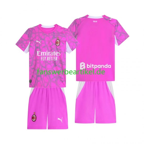 Torwart Trikot AC Mailand Kinder Auswärtsausrüstung 2026-2027 Kurzarm