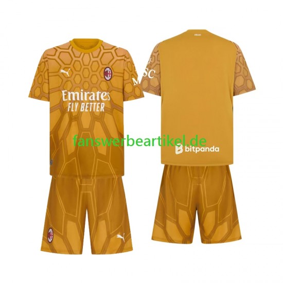 Torwart Trikot AC Mailand Kinder Heimausrüstung 2026-2027 Kurzarm