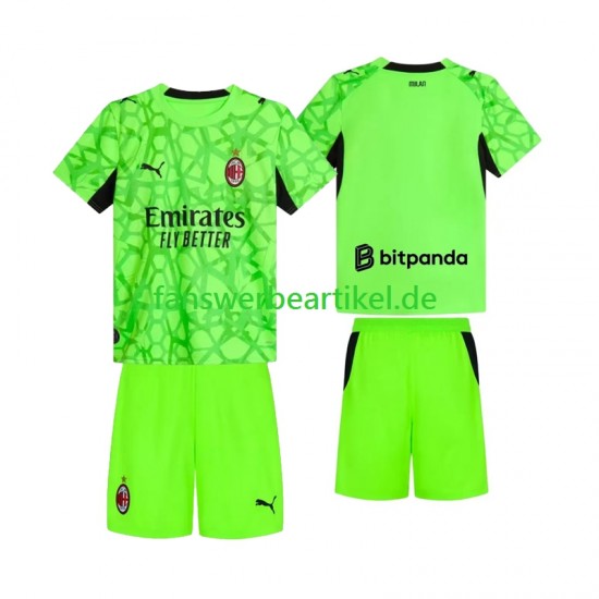 Torwart Trikot AC Mailand Kinder Ausweich ausrüstung 2026-2027 Kurzarm