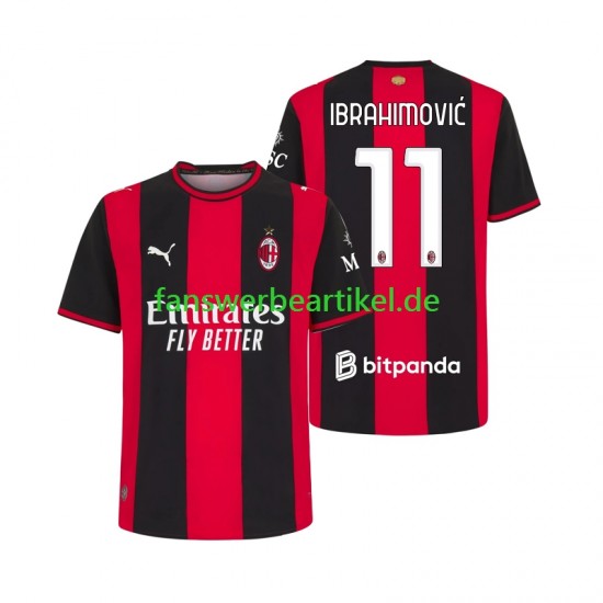Ibrahimovic 11 Trikot AC Mailand Herren Heimausrüstung 2026-2027 Kurzarm