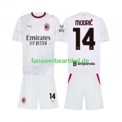Luka Modric 14 Trikot AC Mailand Kinder Auswärtsausrüstung 2026-2027 Kurzarm