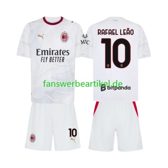 Rafael Leao 10 Trikot AC Mailand Kinder Auswärtsausrüstung 2026-2027 Kurzarm