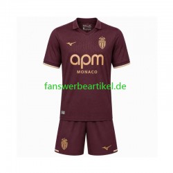 Trikot AS Monaco Kinder Auswärtsausrüstung 2026-2027 Kurzarm