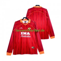 Retro 2000 Trikot AS Rom Herren Heimausrüstung 1999 Langarm