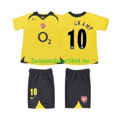BERGKAMP 10 Retro 2005 Trikot Arsenal Kinder Auswärtsausrüstung 2006 Kurzarm