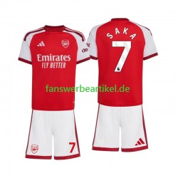 Bukayo Saka 7 Trikot Arsenal Kinder Heimausrüstung 2026-2027 Kurzarm