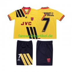 CAMPBELL 7 Retro 1993 Trikot Arsenal Kinder Auswärtsausrüstung 1994 Kurzarm