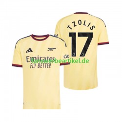 Christos Tzolis 17 Trikot Arsenal Herren Ausweich ausrüstung 2026-2027 Kurzarm