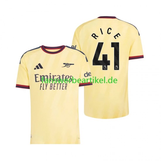 Declan Rice 41 Trikot Arsenal Herren Ausweich ausrüstung 2026-2027 Kurzarm