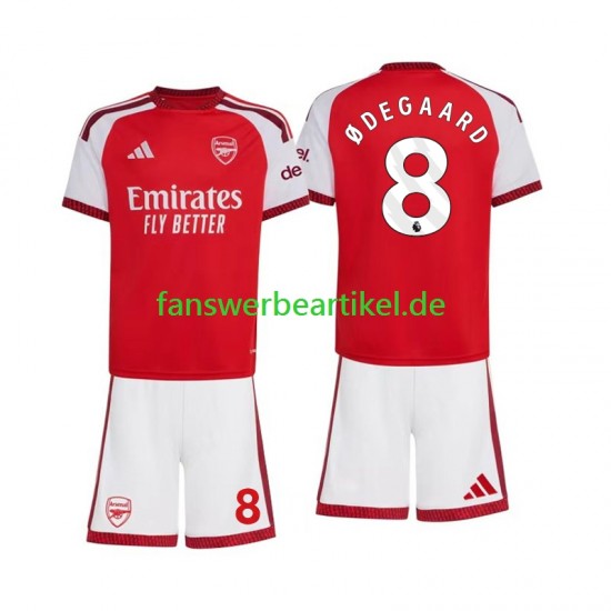 Martin Odegaard 8 Trikot Arsenal Kinder Heimausrüstung 2026-2027 Kurzarm