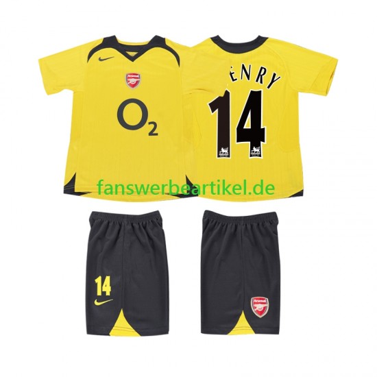 Thierry Henry 14 Retro 2005 Trikot Arsenal Kinder Auswärtsausrüstung 2006 Kurzarm