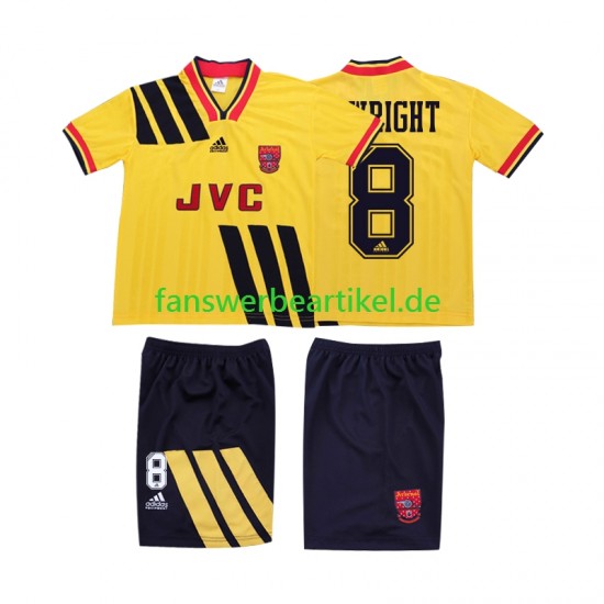 WRIGHT 8 Retro 1993 Trikot Arsenal Kinder Auswärtsausrüstung 1994 Kurzarm