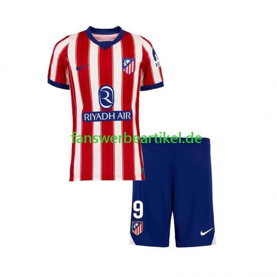 Alexander Sorloth 9 Trikot Atlético Madrid Kinder Heimausrüstung 2026-2027 Kurzarm