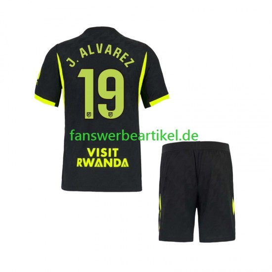 Julian Alvarez 19 Trikot Atlético Madrid Kinder Auswärtsausrüstung 2026-2027 Kurzarm