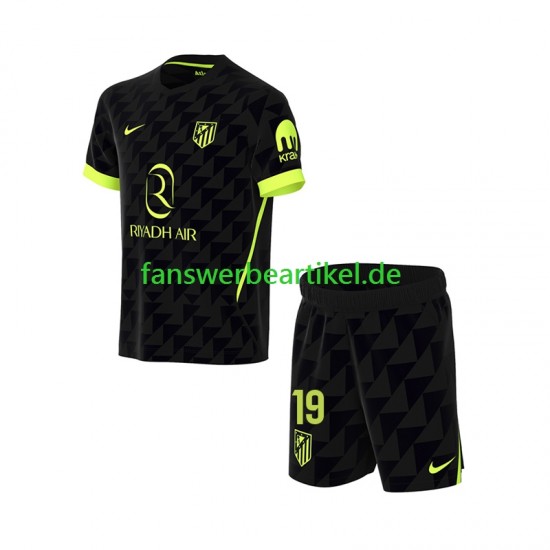 Julian Alvarez 19 Trikot Atlético Madrid Kinder Auswärtsausrüstung 2026-2027 Kurzarm