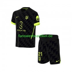 Obed Vargas 21 Trikot Atlético Madrid Kinder Auswärtsausrüstung 2026-2027 Kurzarm