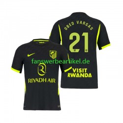 Obed Vargas 21 Trikot Atlético Madrid Herren Auswärtsausrüstung 2026-2027 Kurzarm
