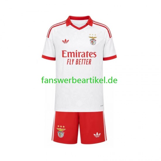 Trikot Benfica Kinder Auswärtsausrüstung 2026-2027 Kurzarm