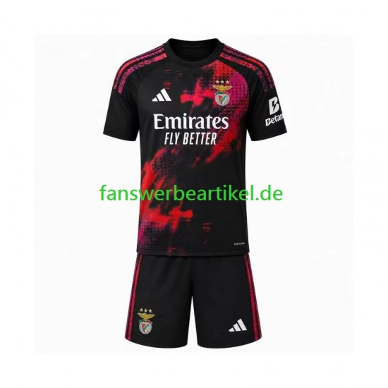 Trikot Benfica Kinder Ausweich ausrüstung 2026-2027 Kurzarm