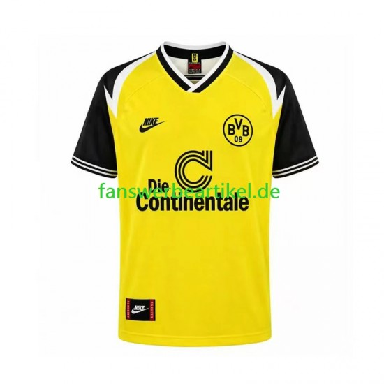 Retro 1995 Trikot Borussia Dortmund Herren Heimausrüstung Kurzarm