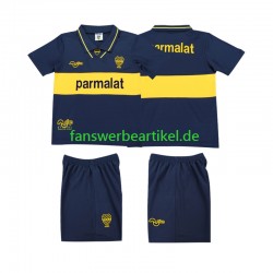 Retro 1993 1995 Trikot Boca Juniors Kinder Heimausrüstung Kurzarm