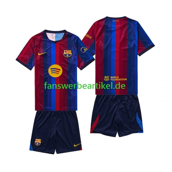Trikot FC Barcelona Kinder Heimausrüstung 2026-2027 Kurzarm