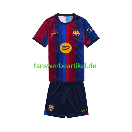 Trikot FC Barcelona Kinder Heimausrüstung 2026-2027 Kurzarm