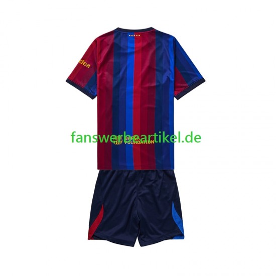 Trikot FC Barcelona Kinder Heimausrüstung 2026-2027 Kurzarm