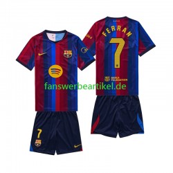 Ferran Torres 7 Trikot FC Barcelona Kinder Heimausrüstung 2026-2027 Kurzarm