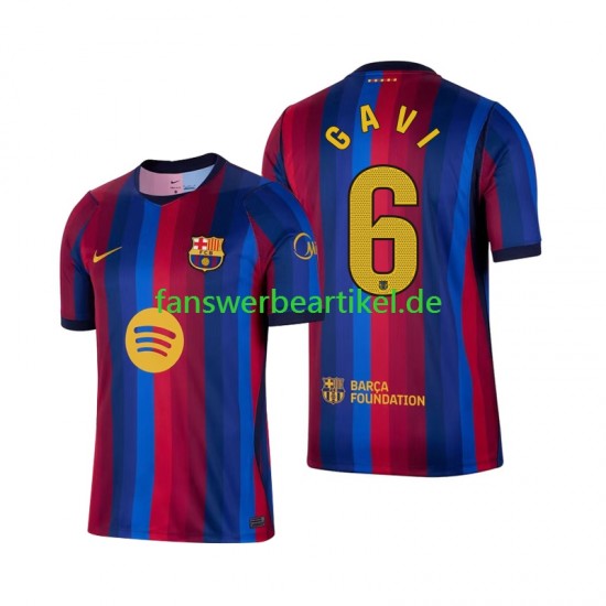 Gavi 6 Trikot FC Barcelona Herren Heimausrüstung 2026-2027 Kurzarm