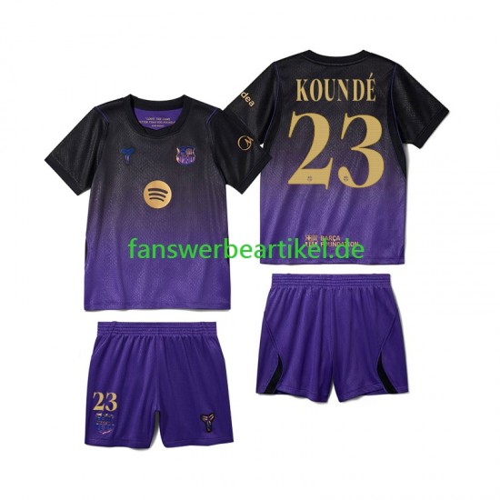 Jules Kounde 23 Trikot FC Barcelona Kinder Auswärtsausrüstung 2026-2027 Kurzarm