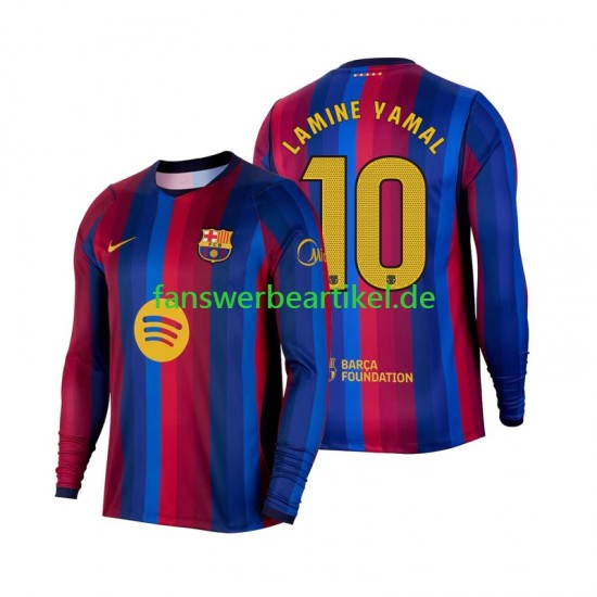Lamine Yamal 10 Trikot FC Barcelona Herren Heimausrüstung 2026-2027 Langarm