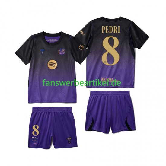Pedri 8 Trikot FC Barcelona Kinder Auswärtsausrüstung 2026-2027 Kurzarm