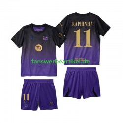 Raphinha 11 Trikot FC Barcelona Kinder Auswärtsausrüstung 2026-2027 Kurzarm