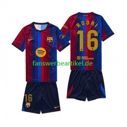 Rodri 16 Trikot FC Barcelona Kinder Heimausrüstung 2026-2027 Kurzarm