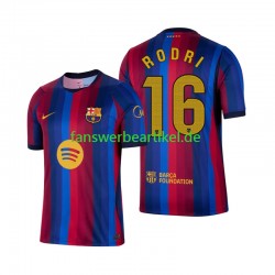 Rodri 16 Trikot FC Barcelona Herren Heimausrüstung 2026-2027 Kurzarm