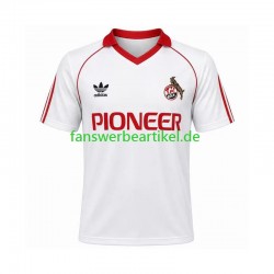 Retro 1980 1981 Trikot FC Köln Herren Heimausrüstung Kurzarm
