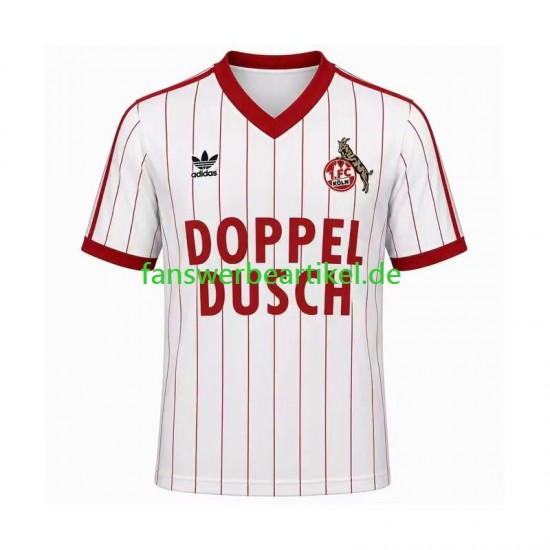 Retro 1982 1983 Trikot FC Köln Herren Heimausrüstung Kurzarm