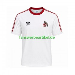 Retro 1986 1987 Trikot FC Köln Herren Heimausrüstung Kurzarm