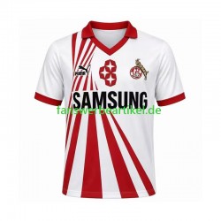 Retro 1991 Trikot FC Köln Herren Heimausrüstung 1990 Kurzarm