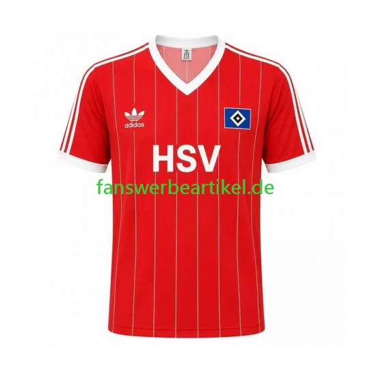 Retro 1983 Trikot Hamburger SV Herren Auswärtsausrüstung Kurzarm