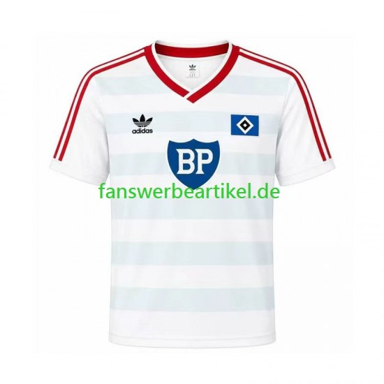 Retro 1986 Trikot Hamburger SV Herren Auswärtsausrüstung Kurzarm