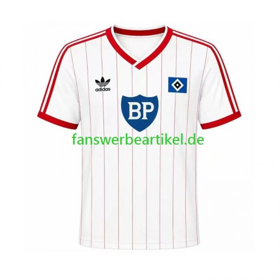 Retro 1984 Trikot Hamburger SV Herren Heimausrüstung Kurzarm